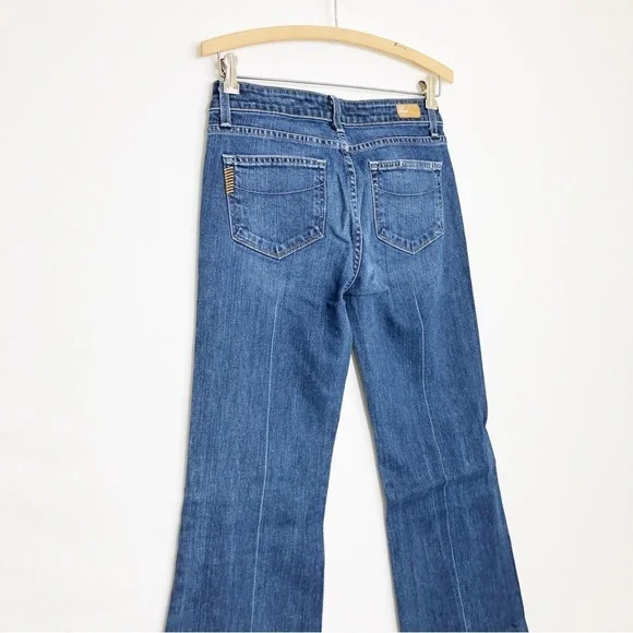 PAIGE Dark Blue Boot Cut Jeans - Picture 3 of 12